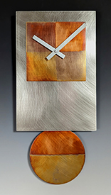 Steel Tie Copper Pendulum Clock